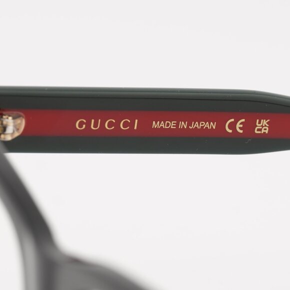 Gucci GG1870O 005 Eyeglasses Black/Red 56mm Square Frame - Picture 8 of 9
